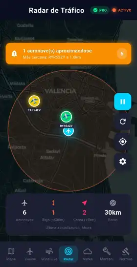 Captura de Radar de Trafico Aereo