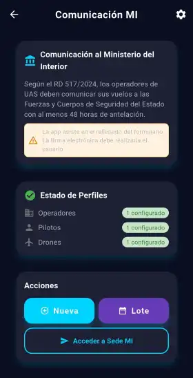 Captura de Comunicacion con el MI